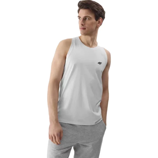 Zdjęcie produktu Bezrękawnik, tank top męski 4FWSS24TSLEM076 4F Biały