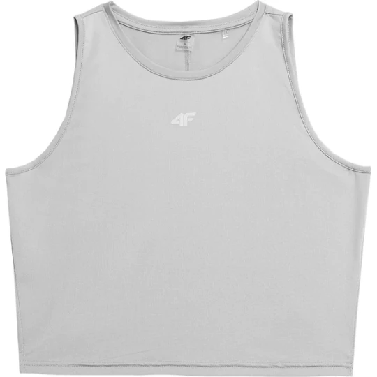 Zdjęcie produktu Bezrękawnik, top damski 4FSS23TFTSF148 4F Szary