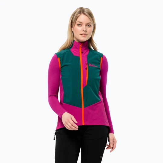 Zdjęcie produktu Bezrękawnik turystyczny damski Jack Wolfskin Alpspitze sea green