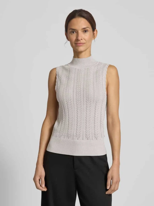 Zdjęcie produktu Bezrękawnik z mieszanki wiskozy ze stójką Scotch & Soda Srebrny