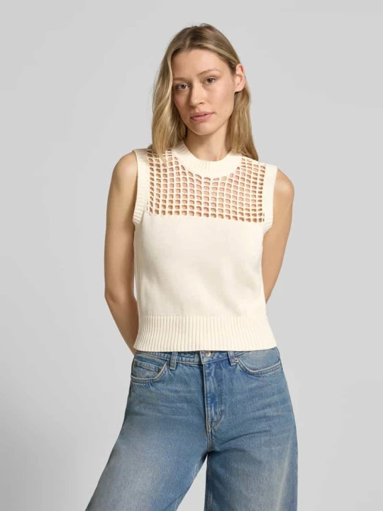 Zdjęcie produktu Bezrękawnik z okrągłym dekoltem Armani Exchange Biały