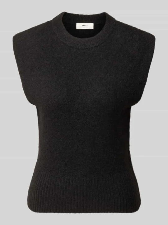 Zdjęcie produktu Bezrękawnik z okrągłym dekoltem Gina Tricot Czarny