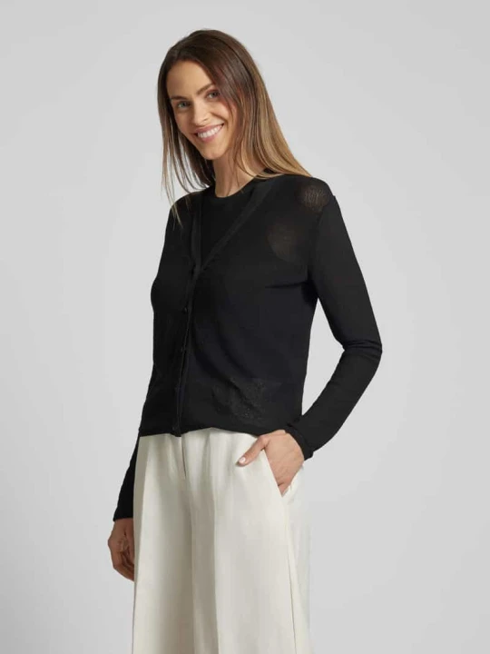 Zdjęcie produktu Bezrękawnik z okrągłym dekoltem model ‘ORVIETO’ Max Mara Czarny