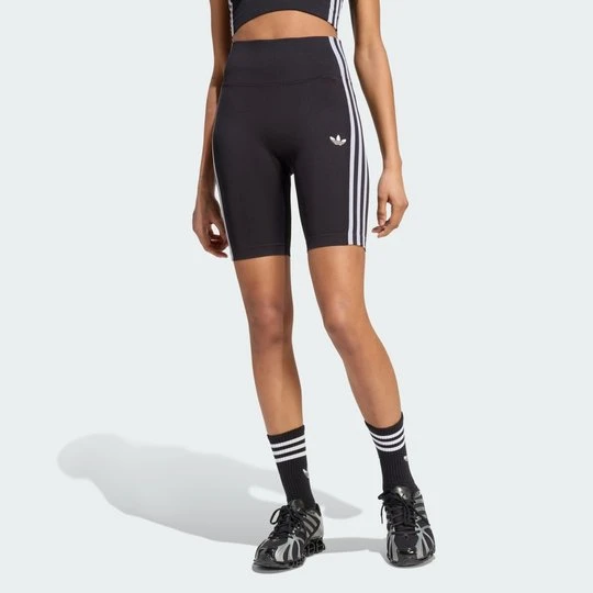 Zdjęcie produktu Bezszwowe szorty ESSENTIALS z 3 paskami o długości 12, 5 cm Adidas czarny