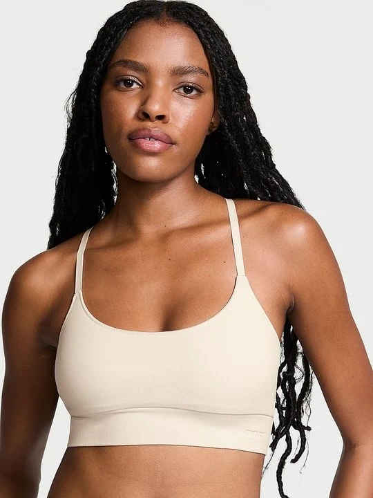 Zdjęcie produktu Bezszwowy biustonosz sportowy Scoop Victoria's Secret Biały