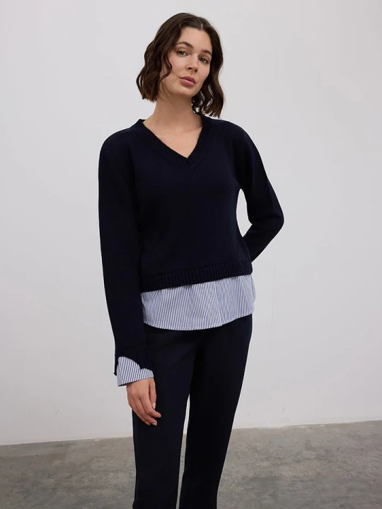 Zdjęcie produktu BGN Sweter w kolorze granatowym rozmiar: 34