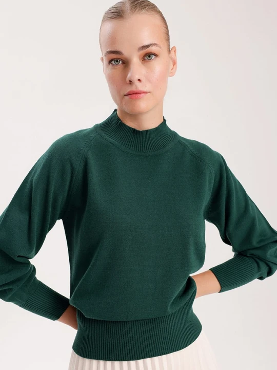 Zdjęcie produktu BGN Sweter w kolorze zielonym rozmiar: 40