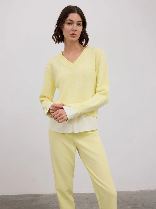 Zdjęcie produktu BGN Sweter w kolorze żółtym rozmiar: 40