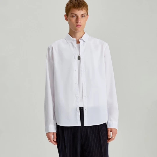 Zdjęcie produktu Biała koszula slim fit z długim rękawem House