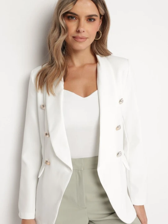 Zdjęcie produktu Biała Marynarka Hyrmatea New Collection