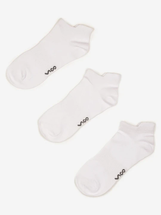 Zdjęcie produktu Białe Bawełniane Skarpety 3 Pack z Napisami Folindria Vico