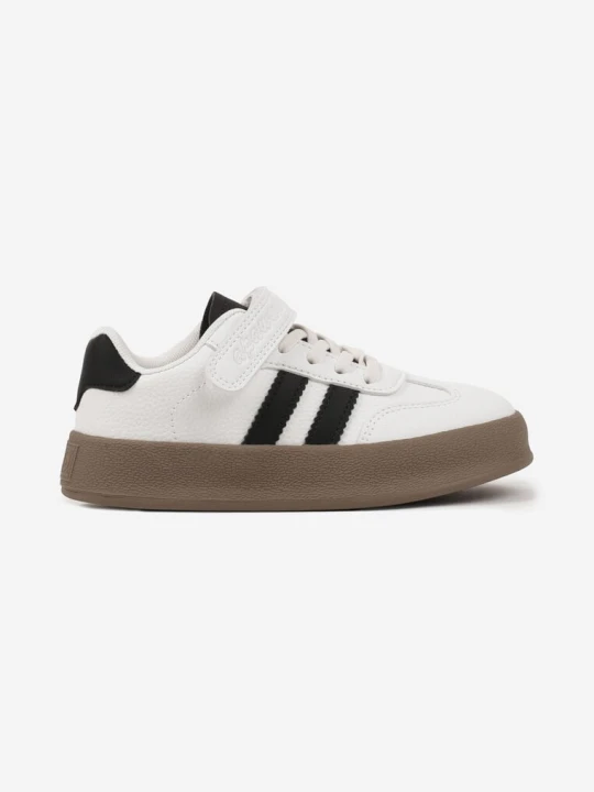 Zdjęcie produktu Białe Buty Sportowe Sneakersy Tenisówki ze Skórzaną Wkładką i Paskami Felresil