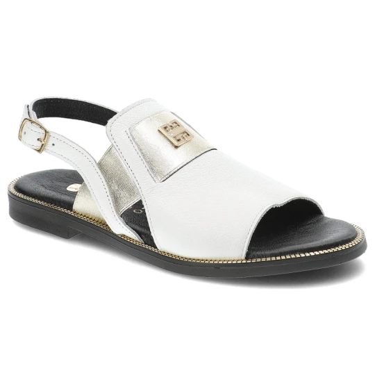Zdjęcie produktu Białe Sandały Armodo Eleganckie Obuwie Damskie