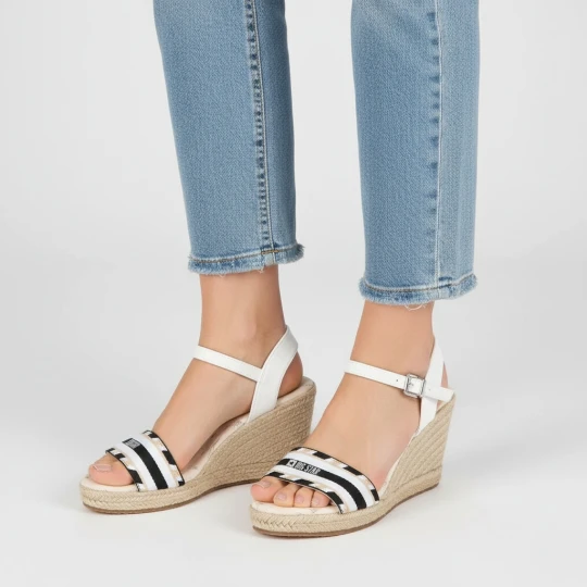 Zdjęcie produktu Białe Sandały Big Star Modne Espadryle Damskie