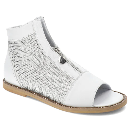 Zdjęcie produktu Białe Sandały Chebello Eleganckie Obuwie Damskie