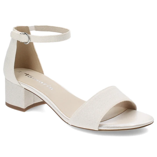 Zdjęcie produktu Białe Sandały Tamaris Eleganckie Obuwie Damskie