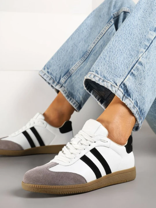 Zdjęcie produktu Białe Skórzane Sneakersy Tenisówki Velauri Cambell