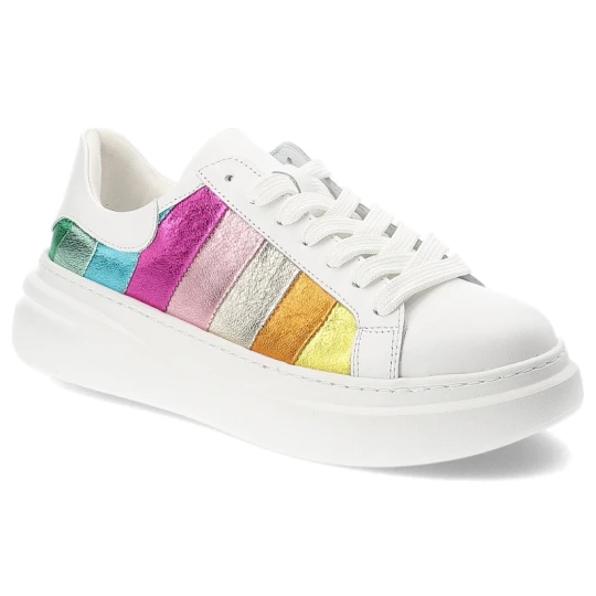 Zdjęcie produktu Białe Sneakersy Armodo Sportowe Obuwie Damskie