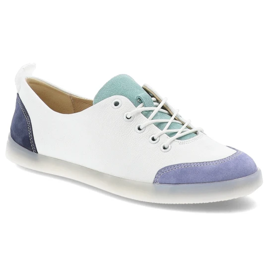 Zdjęcie produktu Białe Sneakersy Armodo Wygodne Sznurowane Obuwie Damskie
