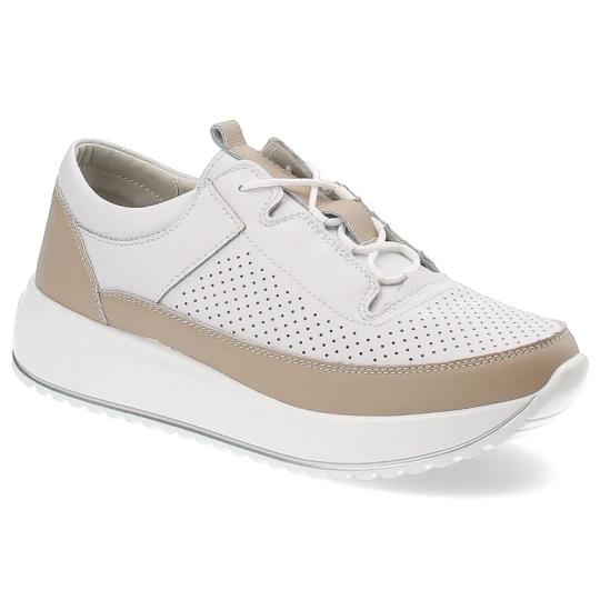 Zdjęcie produktu Białe Sneakersy Artiker Stylowe Obuwie Damskie