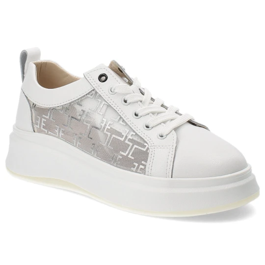 Zdjęcie produktu Białe Sneakersy Artiker Stylowe Przezroczyste Obuwie Damskie