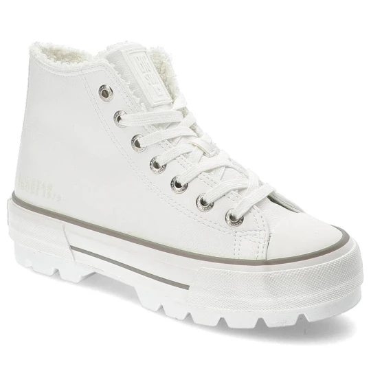 Zdjęcie produktu Białe Sneakersy Big Star Skórzane Wygodne Buty Damskie