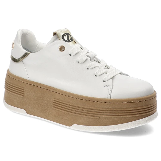 Zdjęcie produktu Białe Sneakersy Carinii Eleganckie Buty Damskie Na Platformie