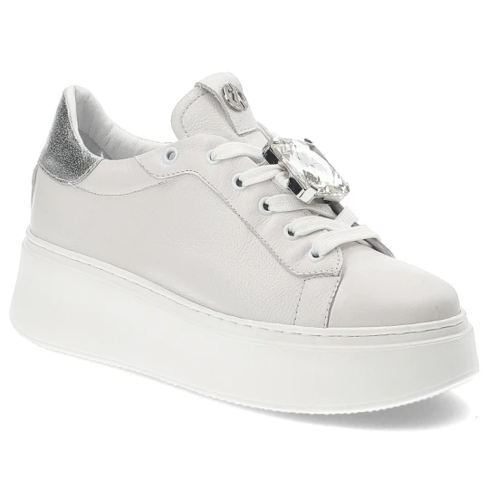 Zdjęcie produktu Białe Sneakersy Carinii Wygodne Sportowe Obuwie Damskie