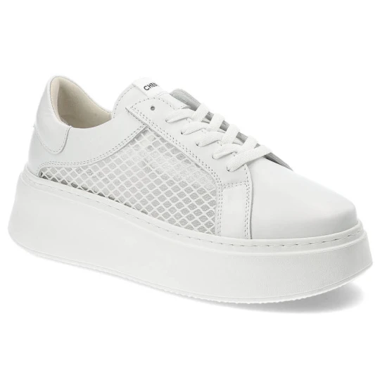 Zdjęcie produktu Białe Sneakersy Chebello Damskie Modne Obuwie