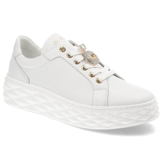 Zdjęcie produktu Białe Sneakersy Chebello Modne Obuwie Damskie