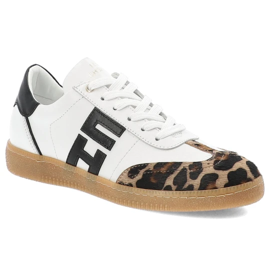 Zdjęcie produktu Białe Sneakersy Chebello Modne Obuwie Damskie Panterka