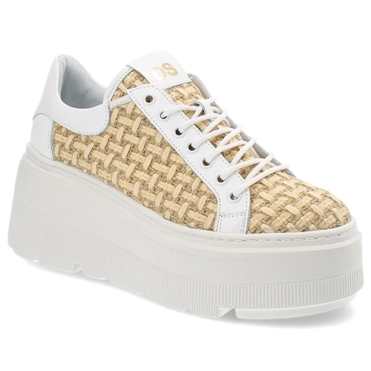 Zdjęcie produktu Białe Sneakersy Damiss Modne Obuwie Damskie