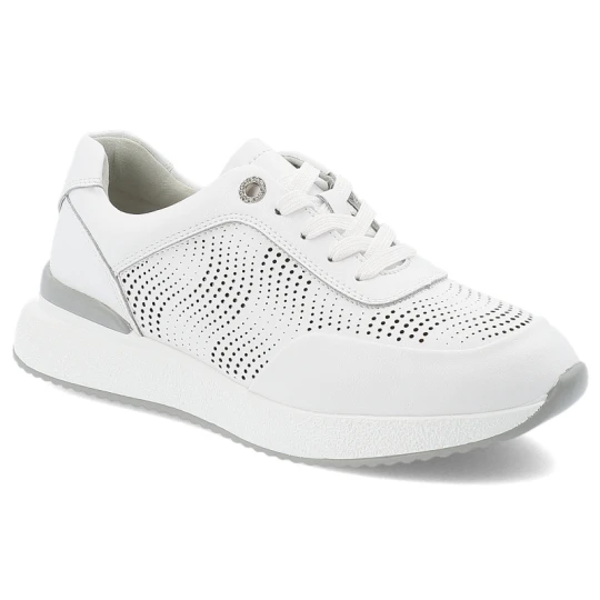 Zdjęcie produktu Białe Sneakersy S.Barski Sportowe Obuwie Damskie