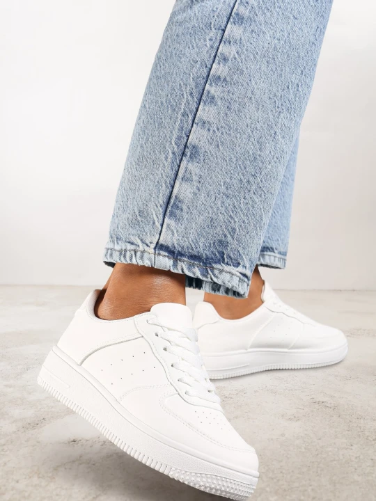 Zdjęcie produktu Białe Sneakersy Sznurowane Finos Vices