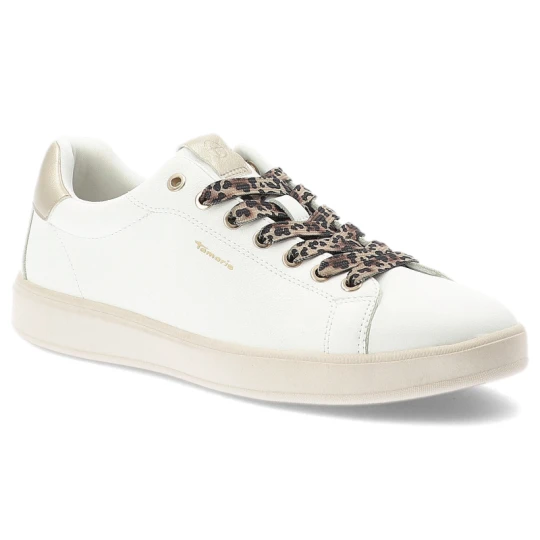 Zdjęcie produktu Białe Sneakersy Tamaris Modne Obuwie Damskie Animal Prints