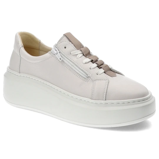 Zdjęcie produktu Białe Sneakersy Wasak Stylowe Buty Damskie Na Platformie