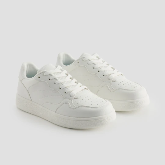 Zdjęcie produktu Białe sneakersy ze sztucznej skóry House