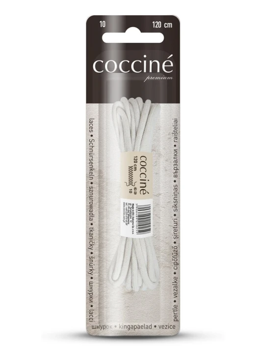 Zdjęcie produktu Białe Sznurówki do Butów z Bawełny Coccine