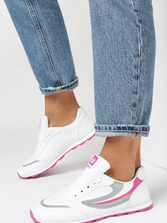 Zdjęcie produktu Biało-Różowe Buty Sportowe Chloette