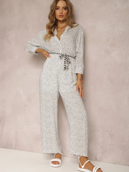 Zdjęcie produktu Biały Kombinezon Ortiz R&f Fashion
