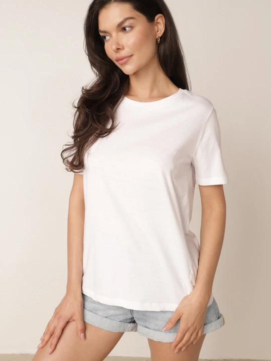 Zdjęcie produktu Biały T-shirt Keatris Glo-story