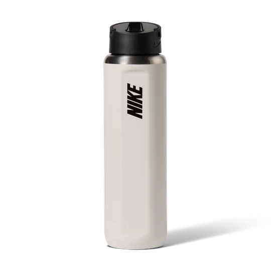 Zdjęcie produktu Bidon ze stali nierdzewnej ze słomką Nike Recharge (0, 7 l) - Szary