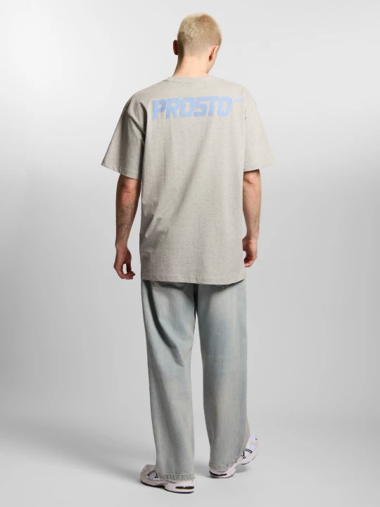Zdjęcie produktu Big log Infinity t-shirt oversize bawełniany męski szary Klasyk