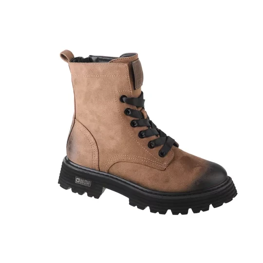 Zdjęcie produktu Big Star Hiking Boots KK274504, Damskie, Brązowe, trapery, skóra syntetyczna, rozmiar: 37
