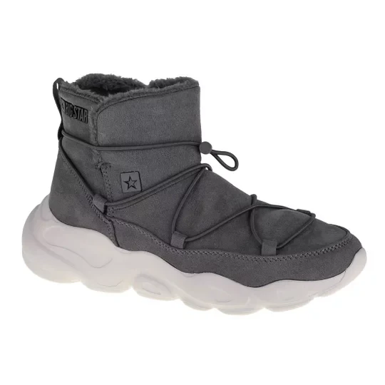Zdjęcie produktu Big Star Shoes II274264, Damskie, Szare, buty zimowe, tkanina, rozmiar: 36