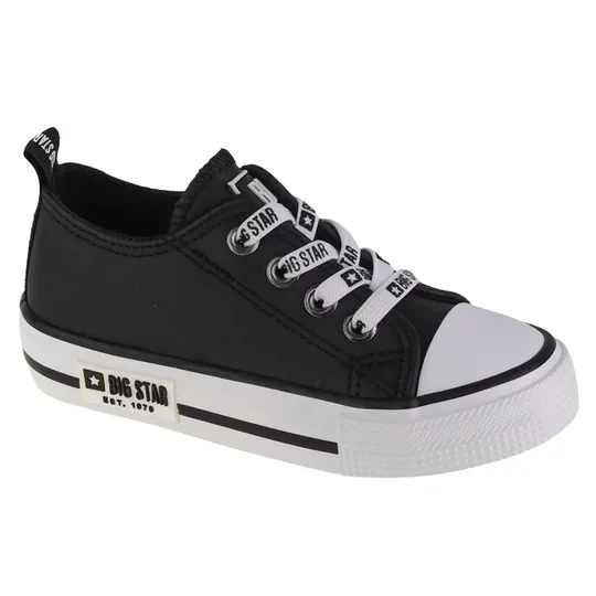 Zdjęcie produktu Big Star Shoes J KK374043, Dla dziewczynki, Czarne, trampki, syntetyk, rozmiar: 22