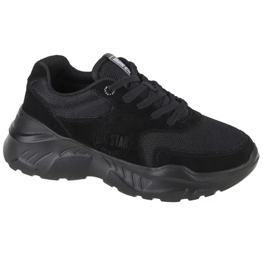 Zdjęcie produktu Big Star Shoes JJ274A113, Damskie, Czarne, buty sneakers, tkanina, rozmiar: 36