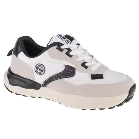 Zdjęcie produktu Big Star Shoes KK274098, Damskie, Białe, buty sneakers, tkanina, rozmiar: 36