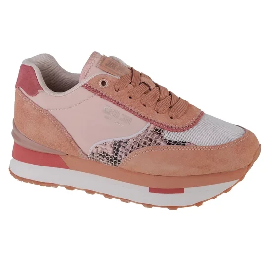Zdjęcie produktu Big Star Shoes LL274366, Damskie, Różowe, buty sneakers, skóra zamszowa, rozmiar: 36