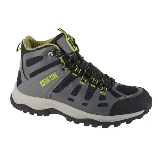 Zdjęcie produktu Big Star Trekking Shoes KK174098, Męskie, Szare, buty trekkingowe, tkanina, rozmiar: 43
